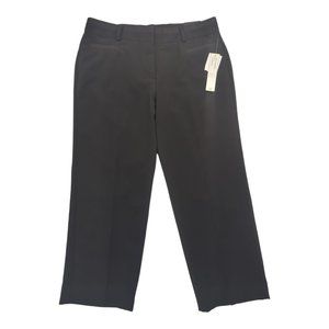 New Black Larry Levine Crop Pants Size‎ 6 Slim Leg
